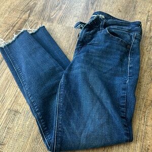 Mid-Rise Rockstar Super-Skinny Ankle Jeans